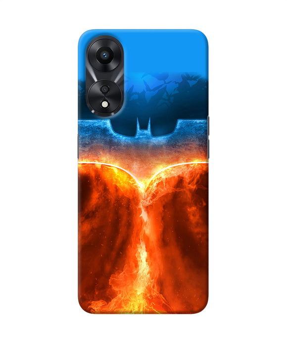 Burning batman logo Oppo A78 5G Back Cover
