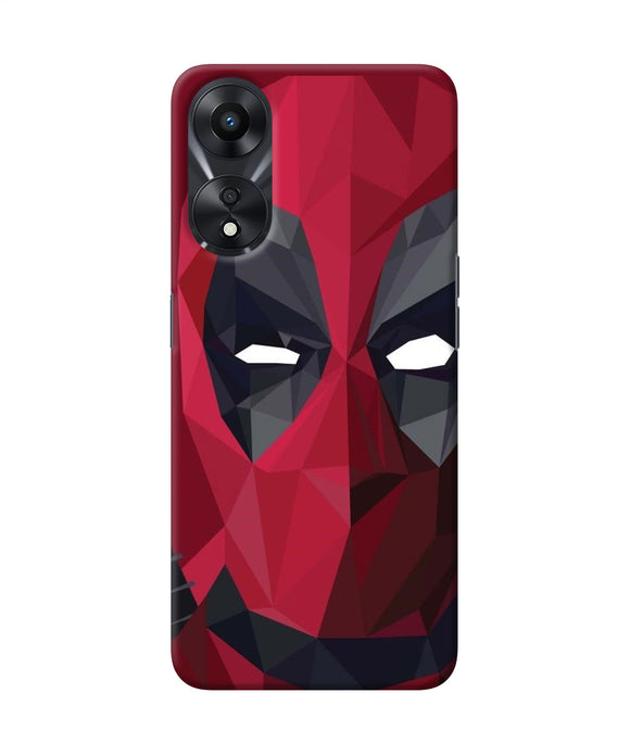 Abstract deadpool mask Oppo A78 5G Back Cover