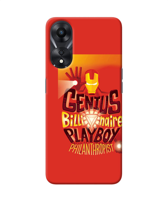 Ironman quote Oppo A78 5G Back Cover