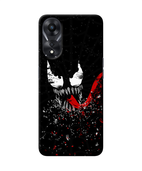 Venom black poster Oppo A78 5G Back Cover