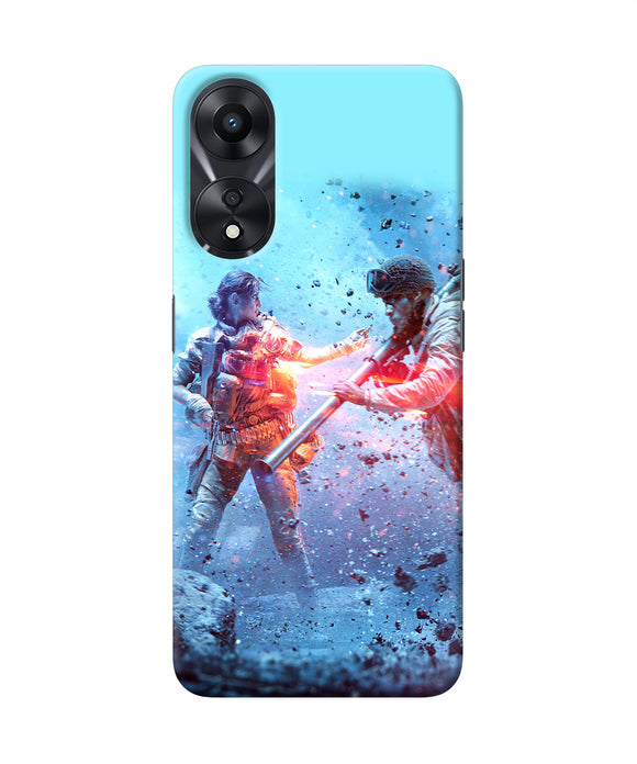 Pubg water fight Oppo A78 5G Back Cover