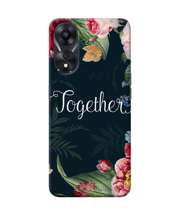 Together flower Oppo A78 5G Back Cover
