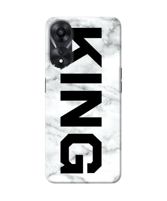 King marble text Oppo A78 5G Back Cover