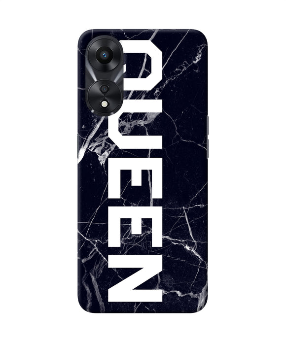 Queen marble text Oppo A78 5G Back Cover