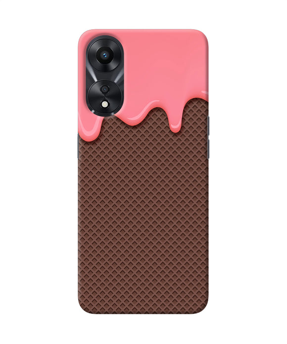Waffle cream biscuit Oppo A78 5G Back Cover