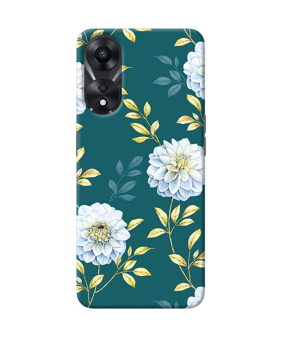 Flower canvas Oppo A78 5G Back Cover