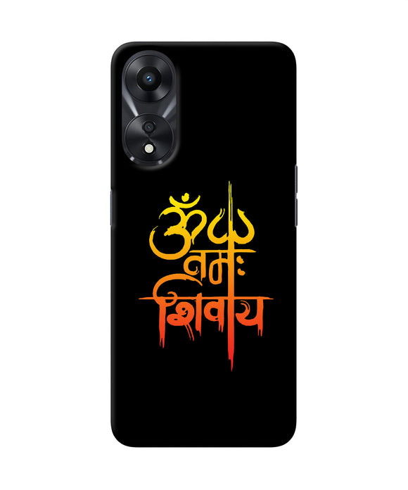 Om namah shivay text Oppo A78 5G Back Cover