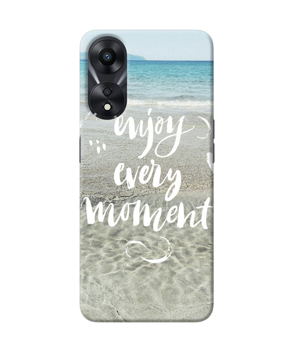 Enjoy every moment sea Oppo A78 5G Back Cover