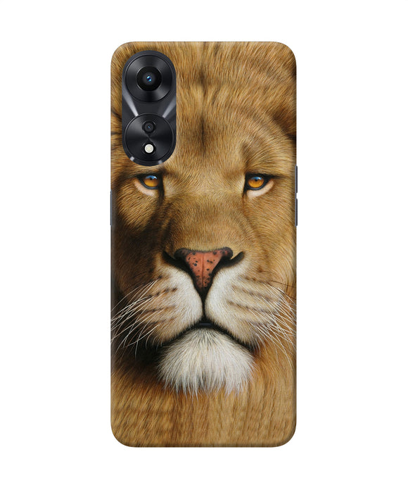 Nature lion poster Oppo A78 5G Back Cover