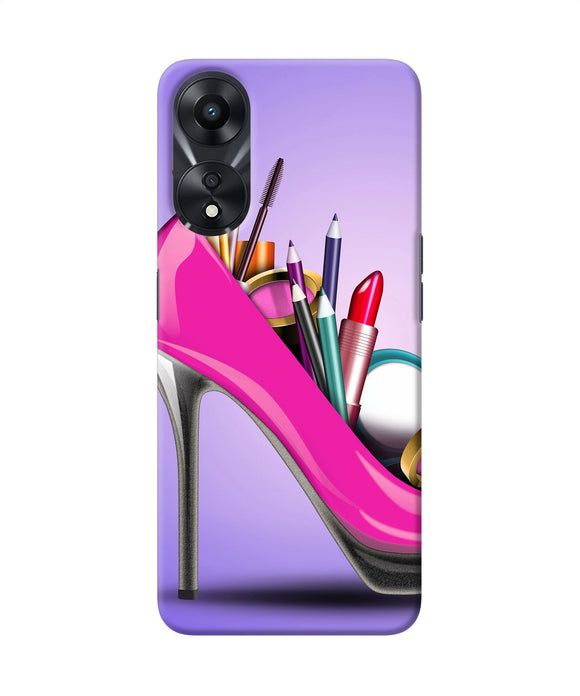Makeup heel shoe Oppo A78 5G Back Cover