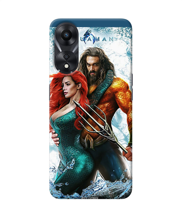 Aquaman couple water Oppo A78 5G Back Cover