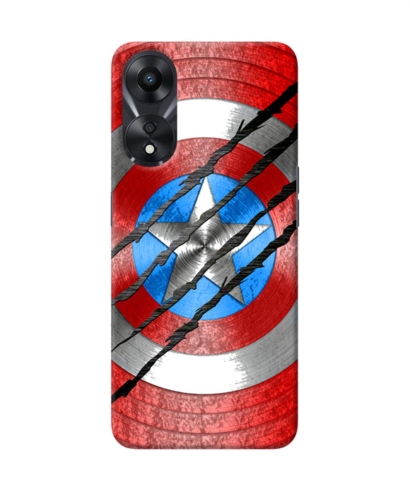 Scratch on shield Oppo A78 5G Back Cover