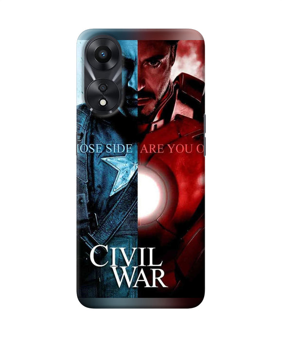Civil war Oppo A78 5G Back Cover