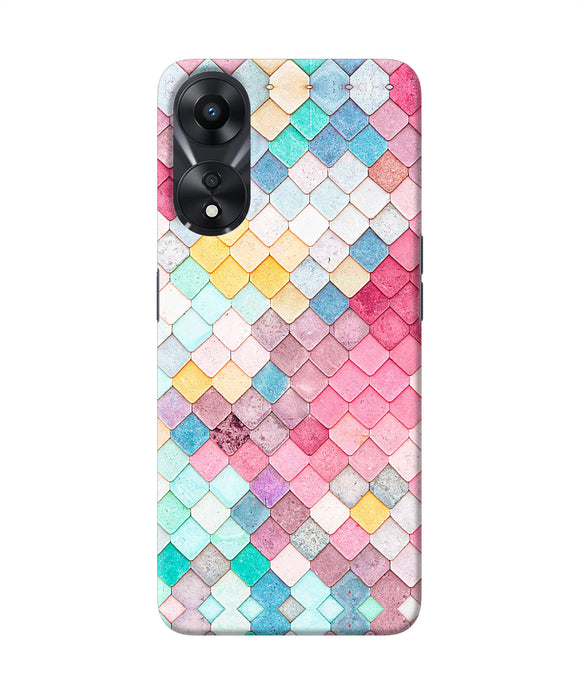 Colorful fish skin Oppo A78 5G Back Cover