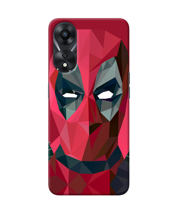 Abstract deadpool full mask Oppo A78 5G Back Cover