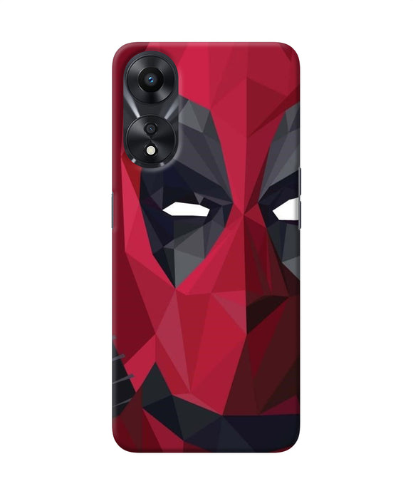 Abstract deadpool half mask Oppo A78 5G Back Cover