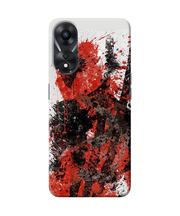 Deadpool rugh sketch Oppo A78 5G Back Cover