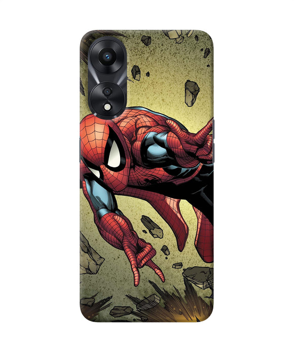 Spiderman on sky Oppo A78 5G Back Cover