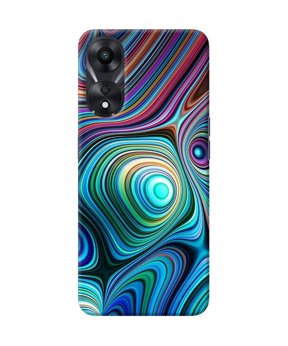 Abstract coloful waves Oppo A78 5G Back Cover