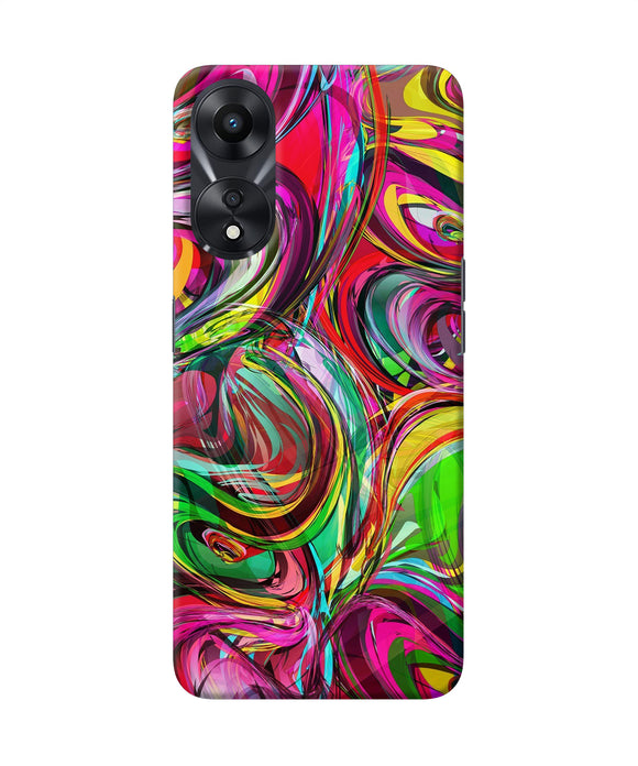 Abstract colorful ink Oppo A78 5G Back Cover
