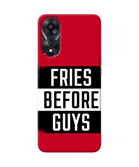 Fries before guys quote Oppo A78 5G Back Cover