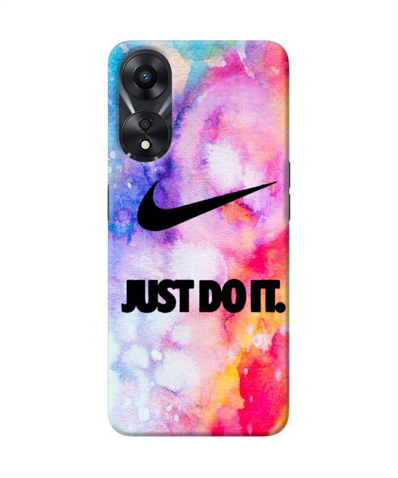 Just do it colors Oppo A78 5G Back Cover