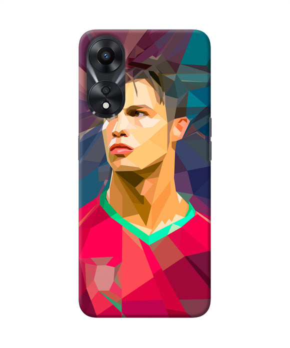 Abstract ronaldo Oppo A78 5G Back Cover