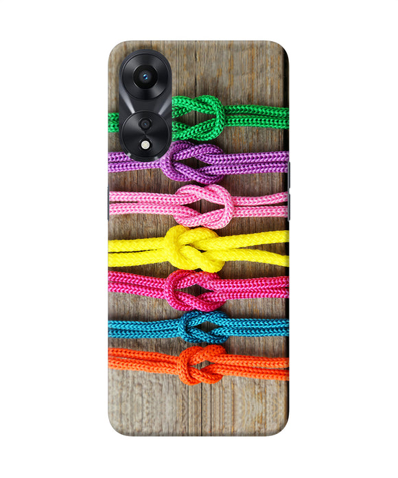 Colorful shoelace Oppo A78 5G Back Cover