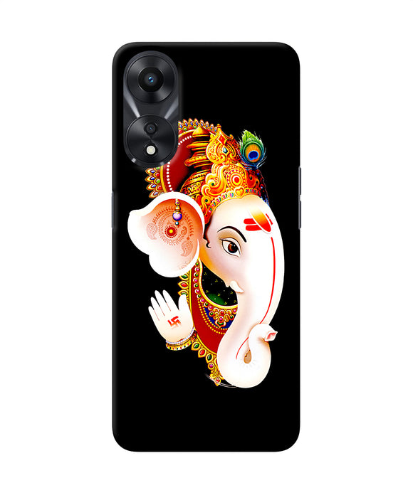 Lord ganesh face Oppo A78 5G Back Cover