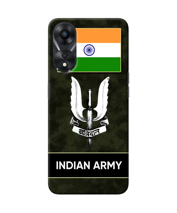 Indian flag balidan logo Oppo A78 5G Back Cover