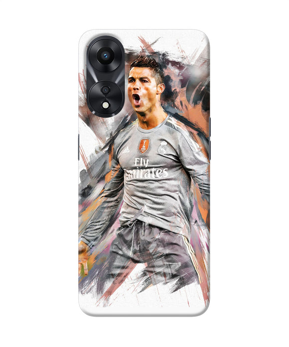 Ronaldo poster Oppo A78 5G Back Cover