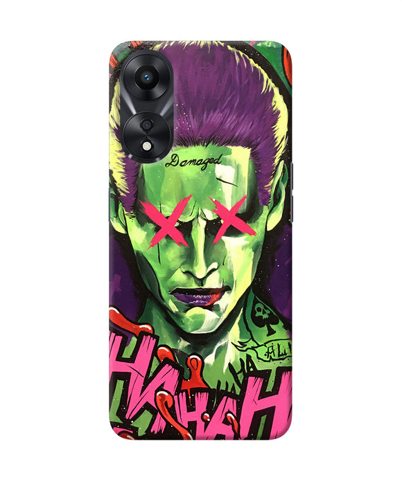 Damaged joker anim Oppo A78 5G Back Cover