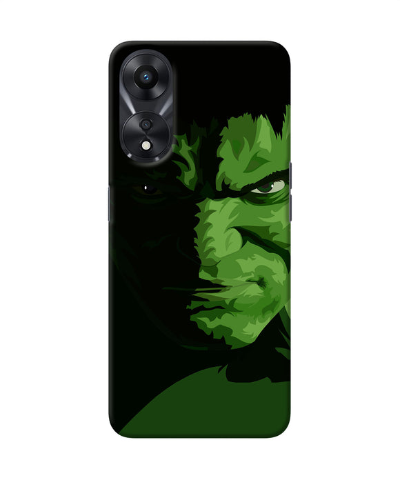 Hulk green painting Oppo A78 5G Back Cover