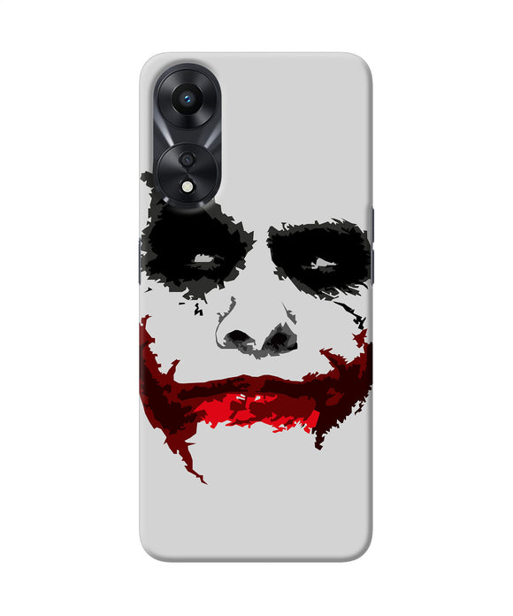 Joker dark knight red smile Oppo A78 5G Back Cover