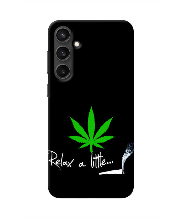 Weed Relax Quote Samsung S23 Real 4D Back Cover