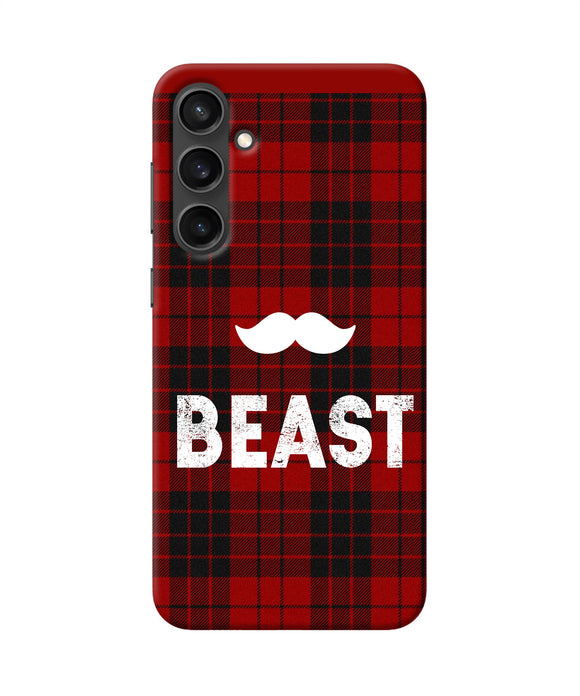 Beast red square Samsung S23 Back Cover