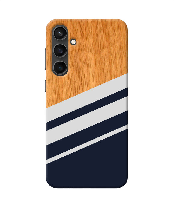 Black and white wooden Samsung S23 Back Cover