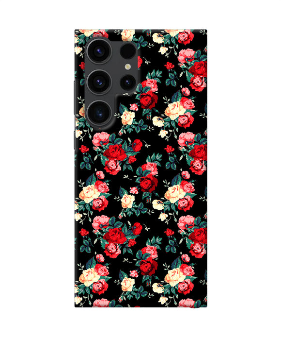 Rose Pattern Samsung S23 Ultra Back Cover