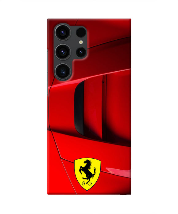 Ferrari Car Samsung S23 Ultra Real 4D Back Cover