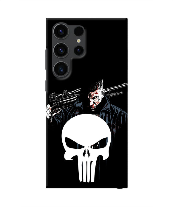 Punisher Character Samsung S23 Ultra Real 4D Back Cover