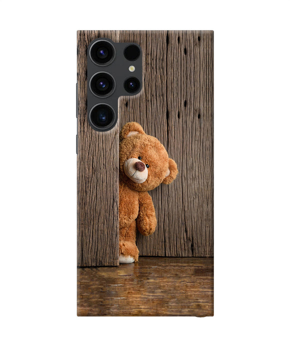 Teddy wooden Samsung S23 Ultra Back Cover