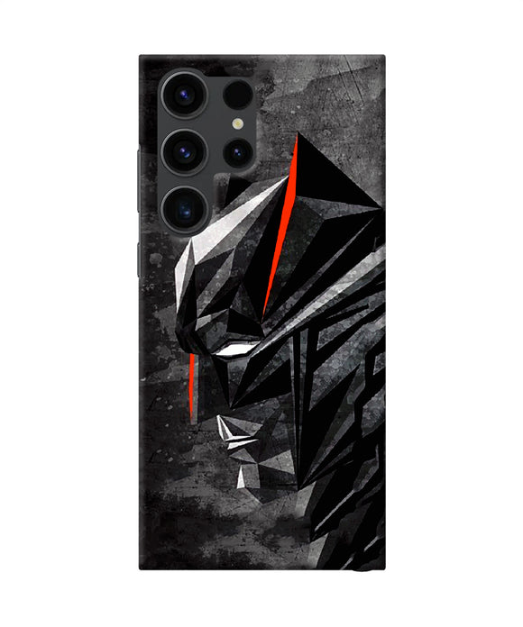 Batman black side face Samsung S23 Ultra Back Cover
