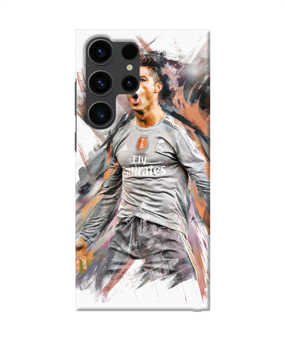 Ronaldo poster Samsung S23 Ultra Back Cover