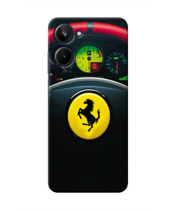 Ferrari Steeriing Wheel Realme 10 Real 4D Back Cover