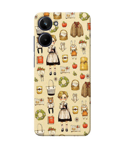 Canvas girl print Realme 10 Back Cover