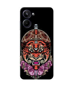 Abstract tiger Realme 10 Back Cover