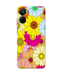 Abstract colorful flowers Realme 10 Back Cover