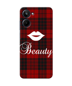 Beauty red square Realme 10 Back Cover