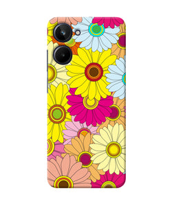 Abstract colorful flowers Realme 10 Back Cover