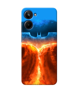 Burning batman logo Realme 10 Back Cover